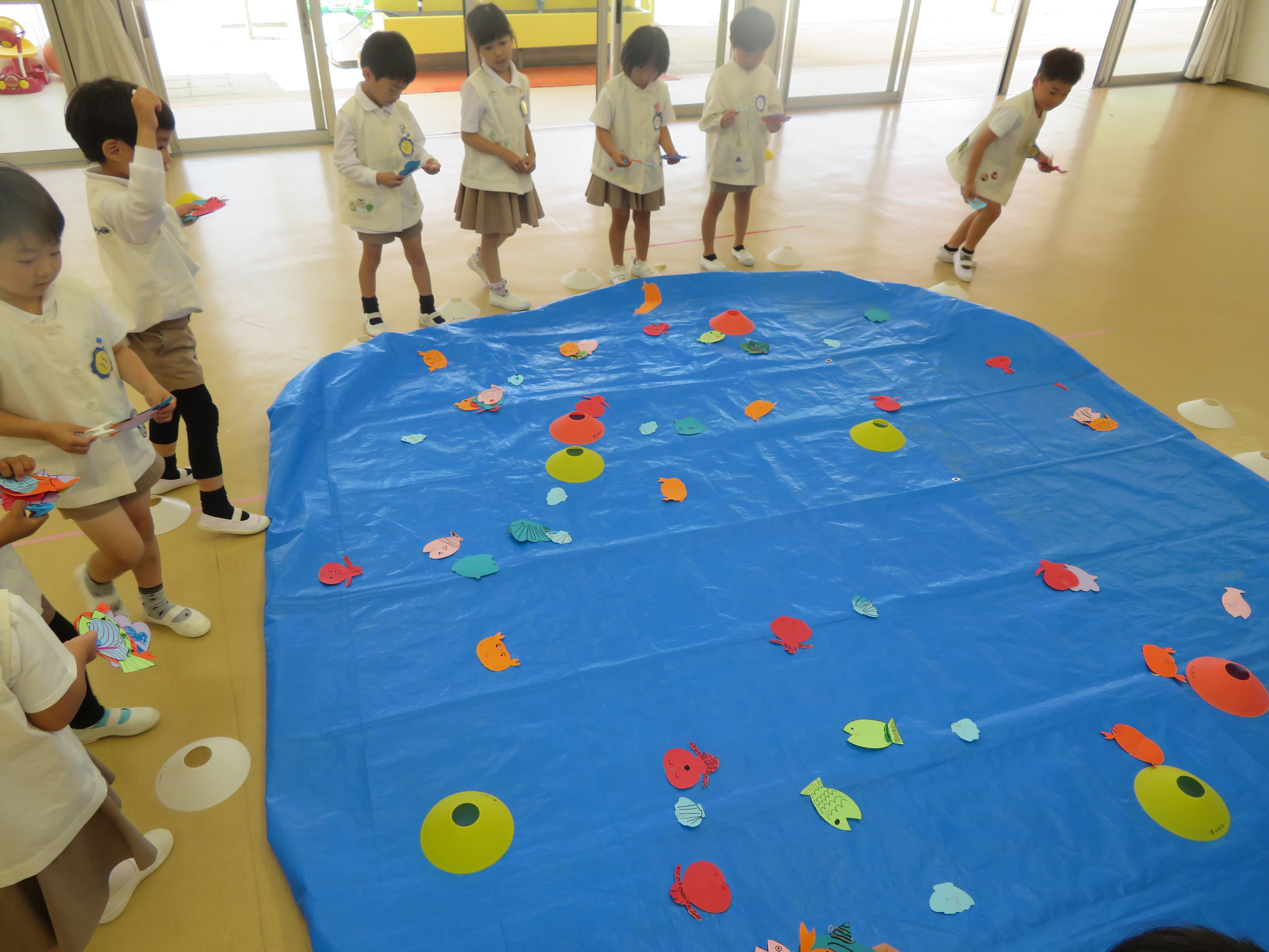 魚釣りゲーム 聖カタリナ大学短期大学部附属幼稚園 愛媛県松山市北条 カトリック